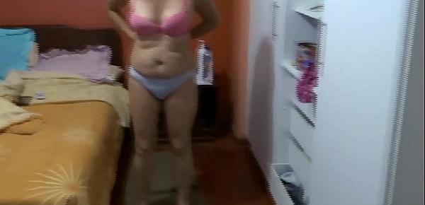  MATURE MOTHER, 58 YEARS OLD, SHOWING OFF HER DELICIOUS TITS, COMPILATION, LINGERIE, LATINA EROTICA - ARDIENTES69